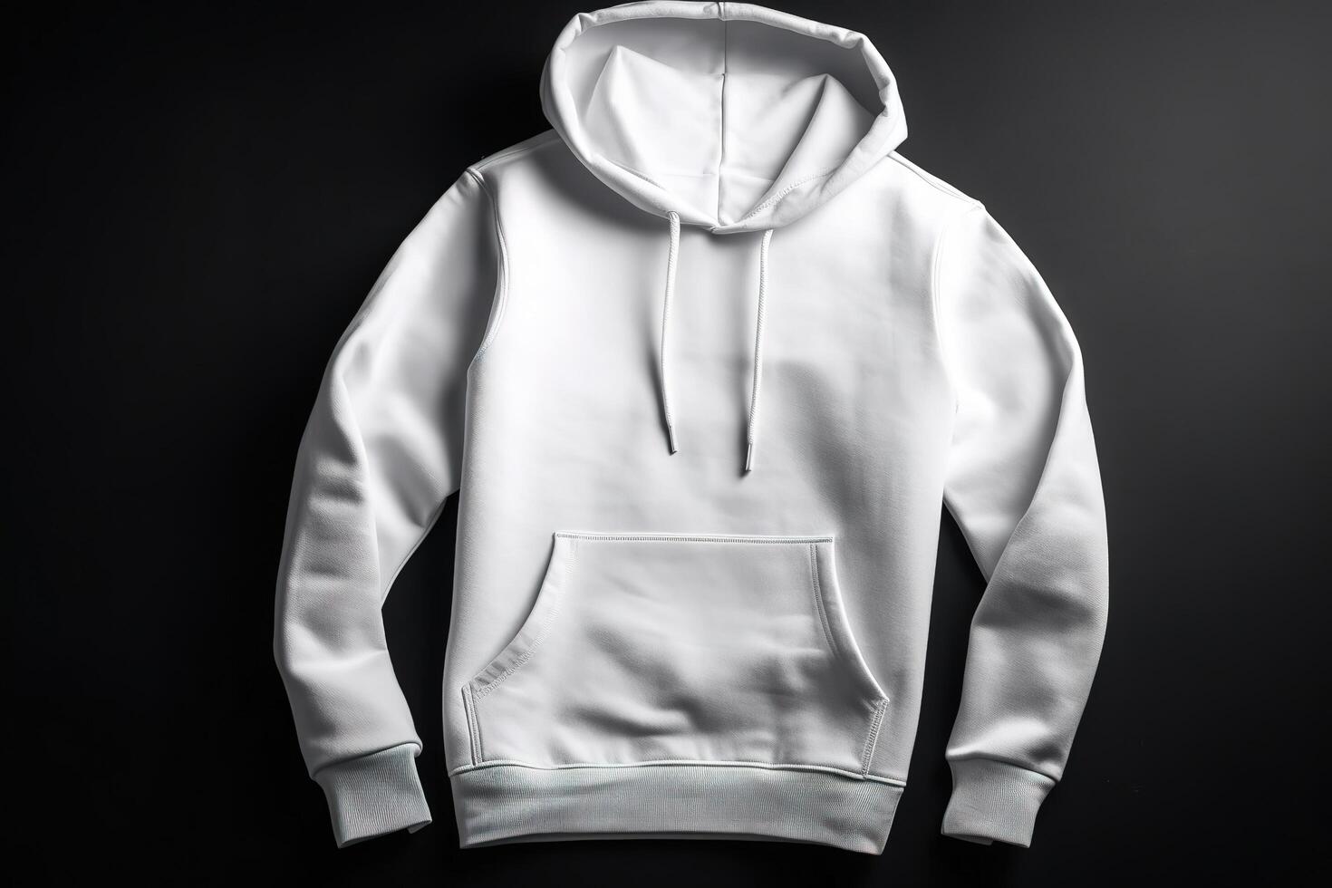 Blank White Hoodie for Mockup Illustration with photo