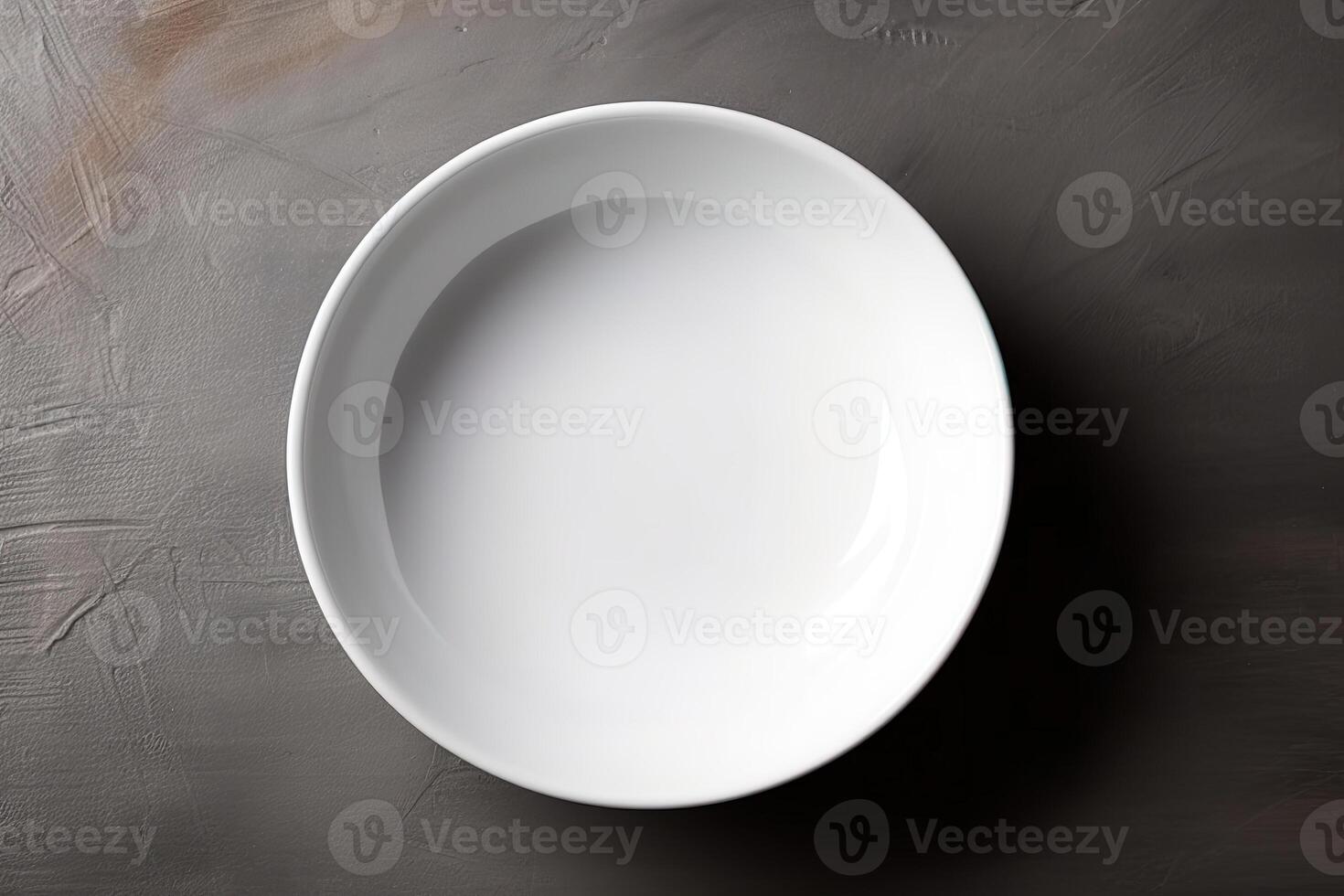 blanco blanco plato parte superior ver para Bosquejo ilustración con generativo ai foto