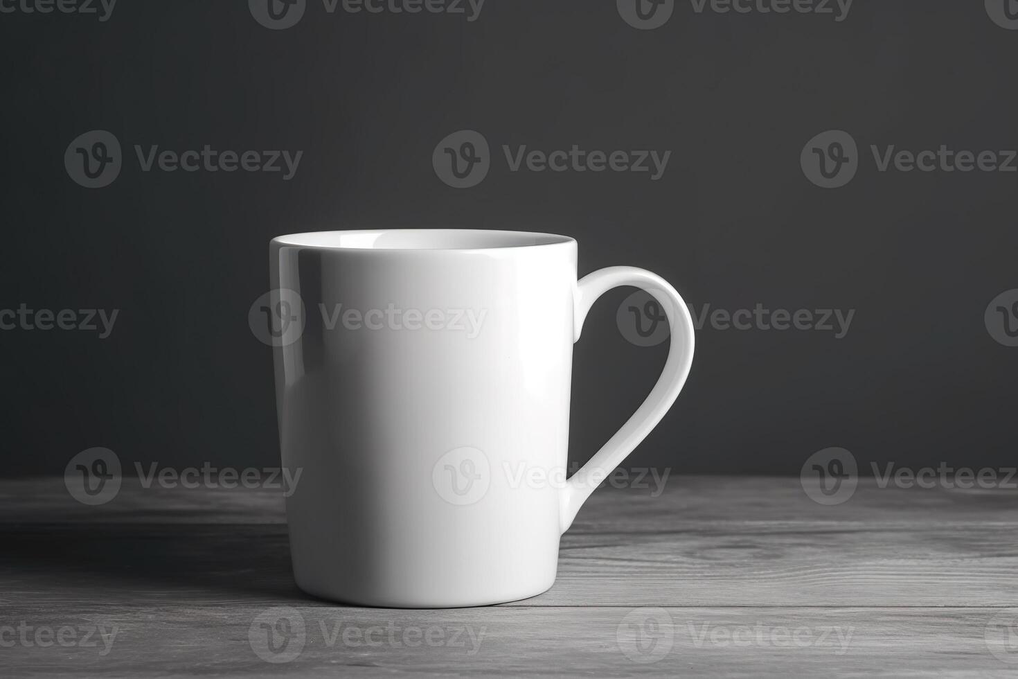 Blank White Mug for Mockup Illustration with photo