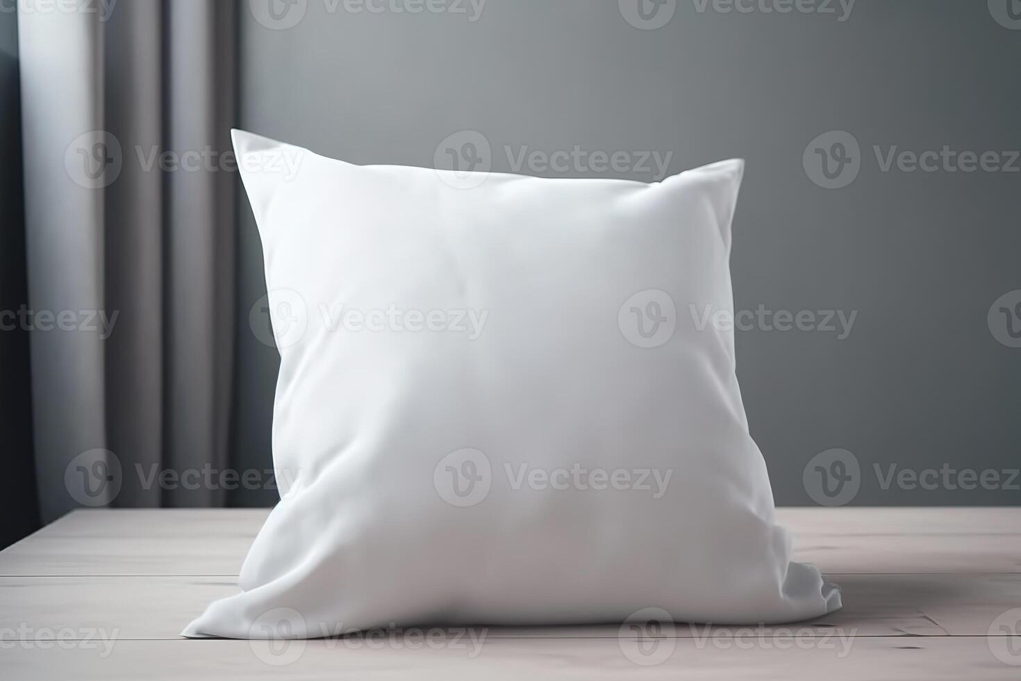 blanco blanco almohada para Bosquejo ilustración con generativo ai foto