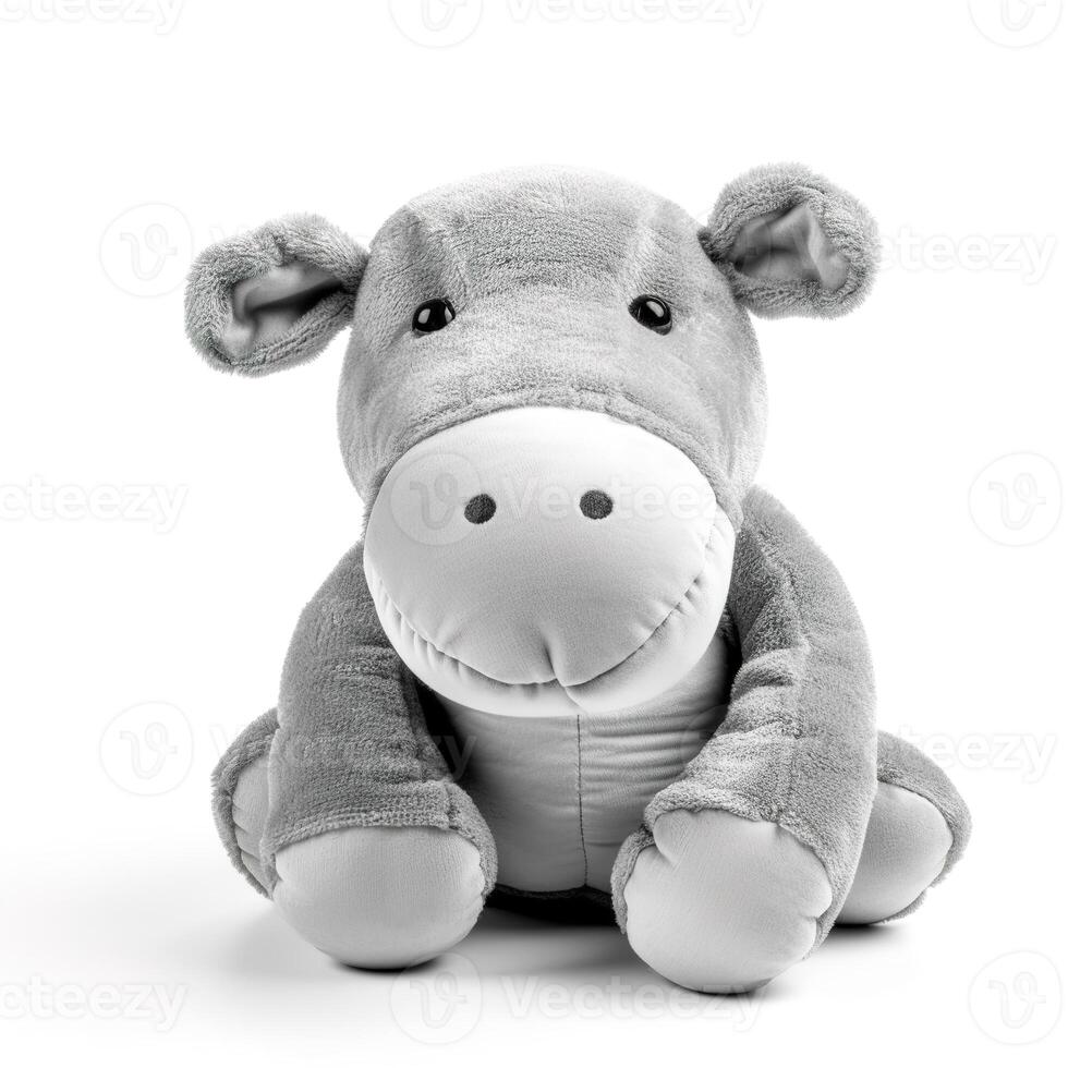 Cute Hippo Animal Plush Toy with photo