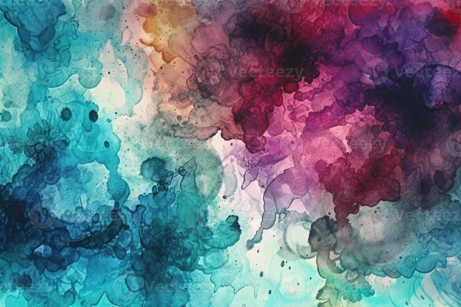 Textured Watercolor Illustration Background with photo