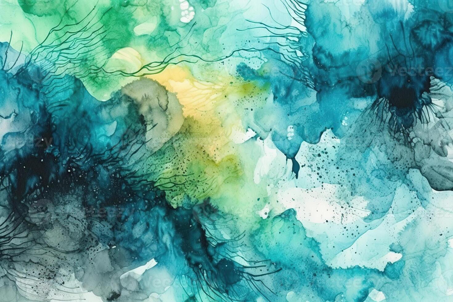 Textured Watercolor Illustration Background with photo