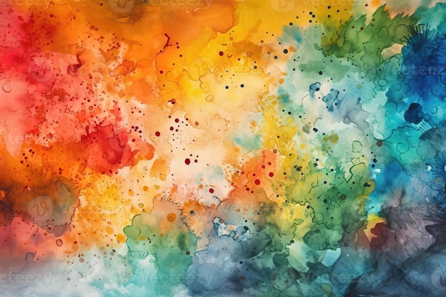 Textured Watercolor Illustration Background with photo