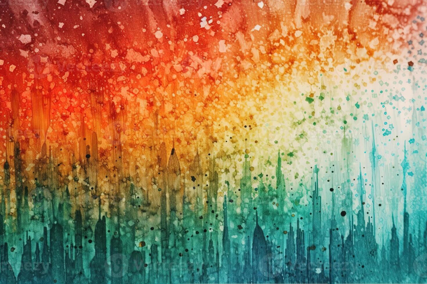 Textured Watercolor Illustration Background with photo