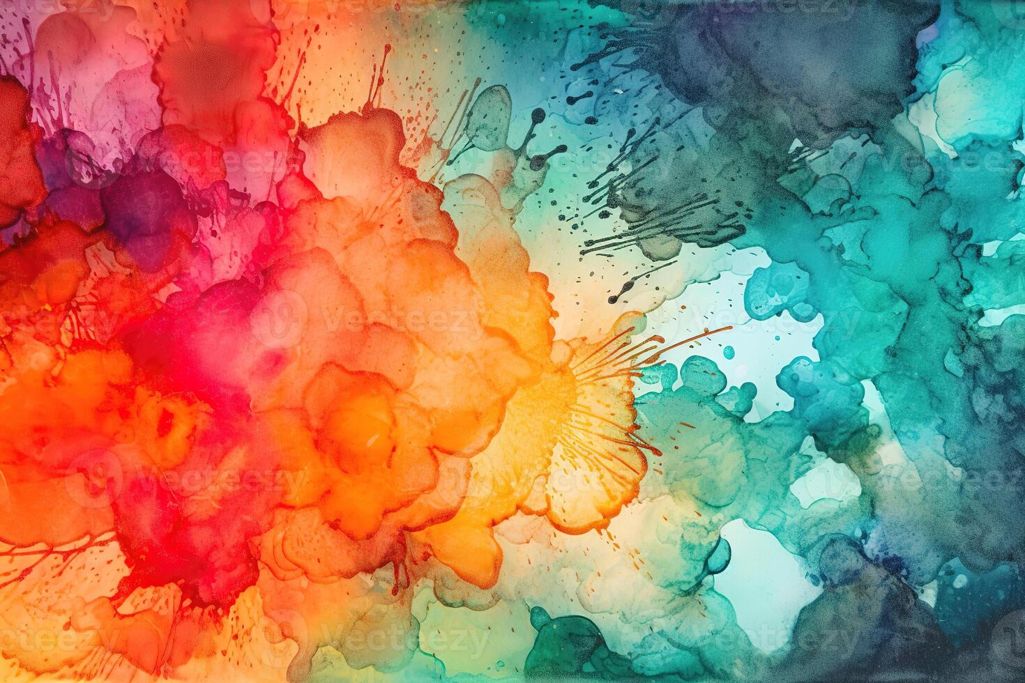 Textured Watercolor Illustration Background with photo