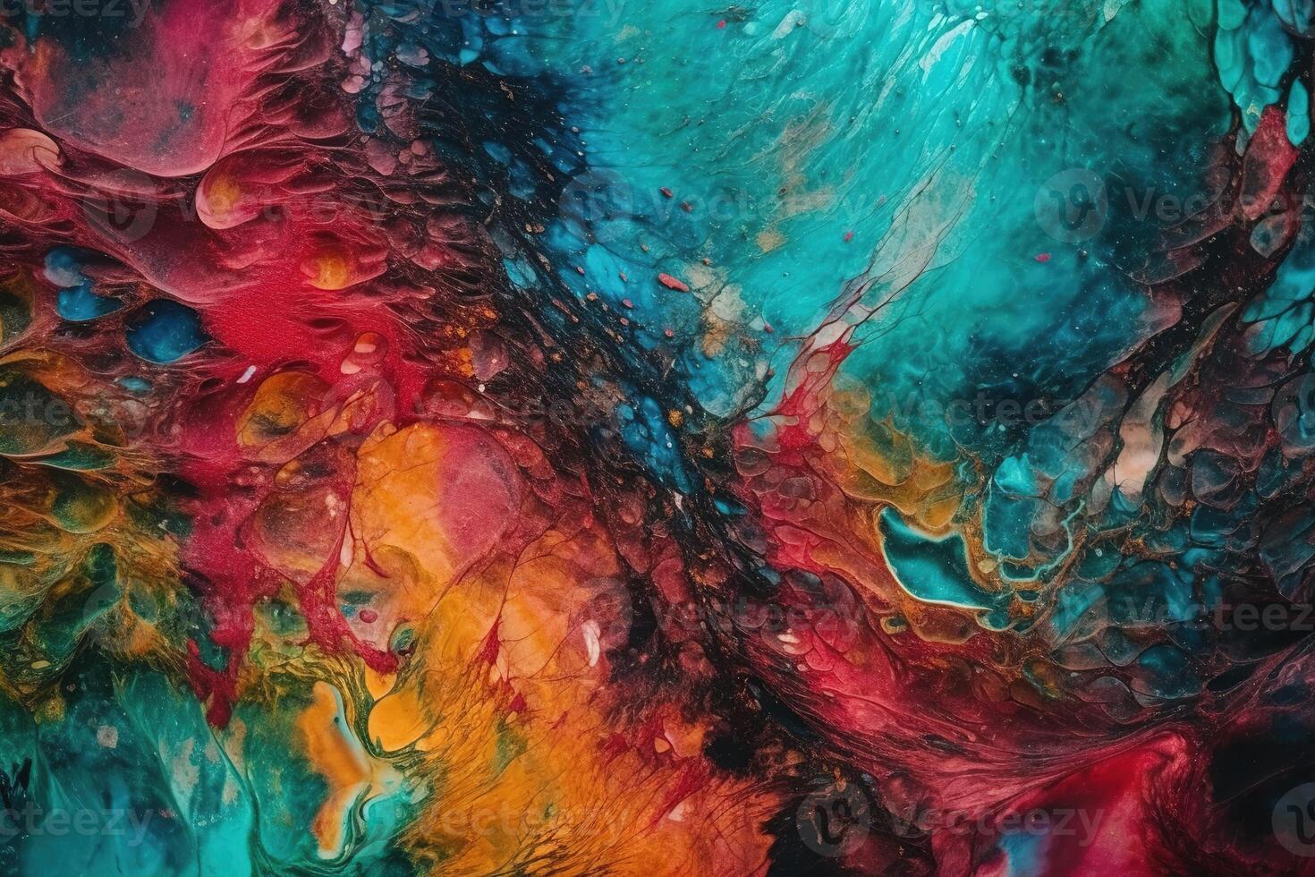 Textured Acrylic Ink Illustration Background with photo