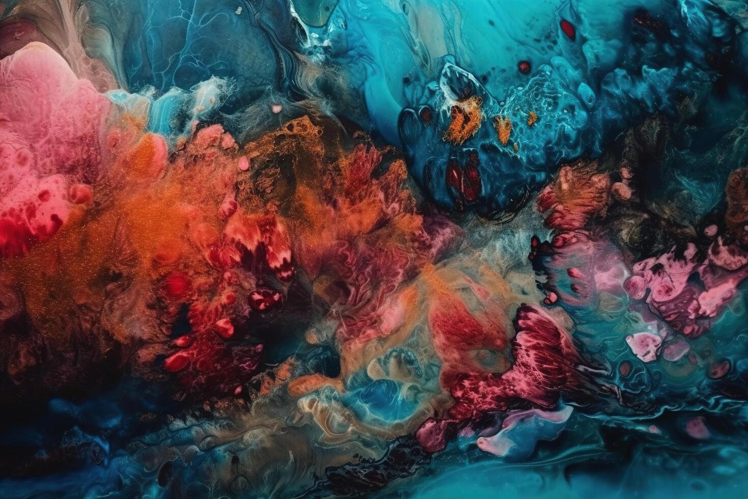 Textured Acrylic Ink Illustration Background with photo