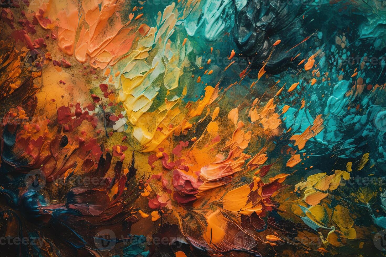Textured Acrylic Ink Illustration Background with photo