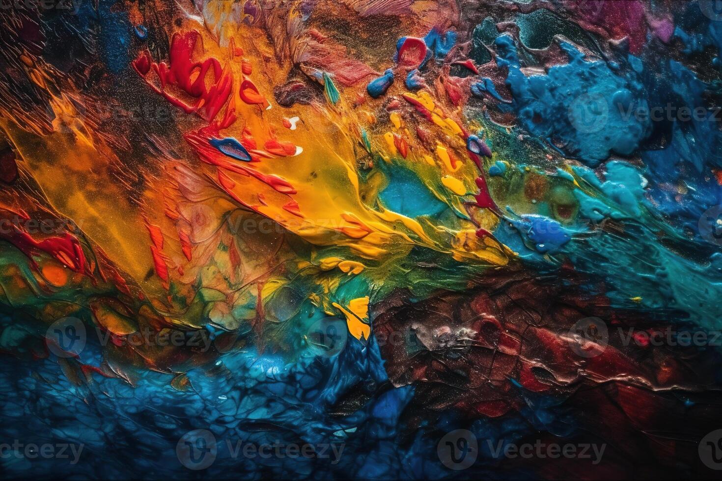 Textured Acrylic Ink Illustration Background with photo