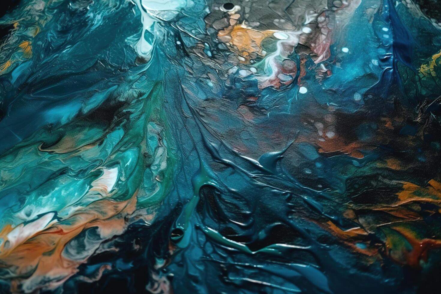 Textured Acrylic Ink Illustration Background with photo