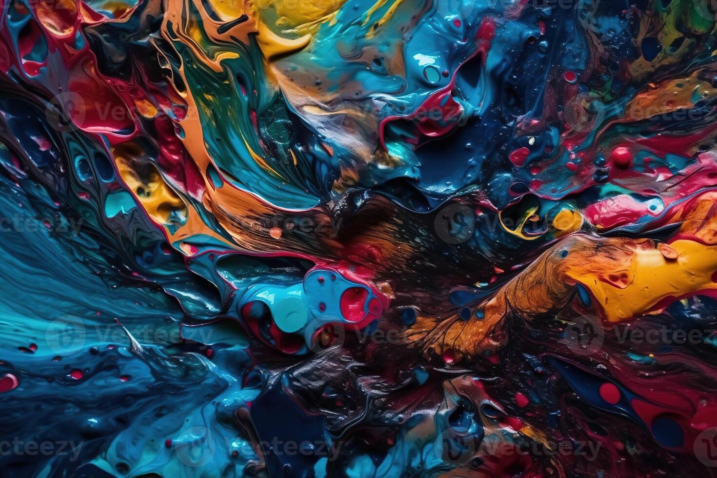 Textured Acrylic Ink Illustration Background with photo