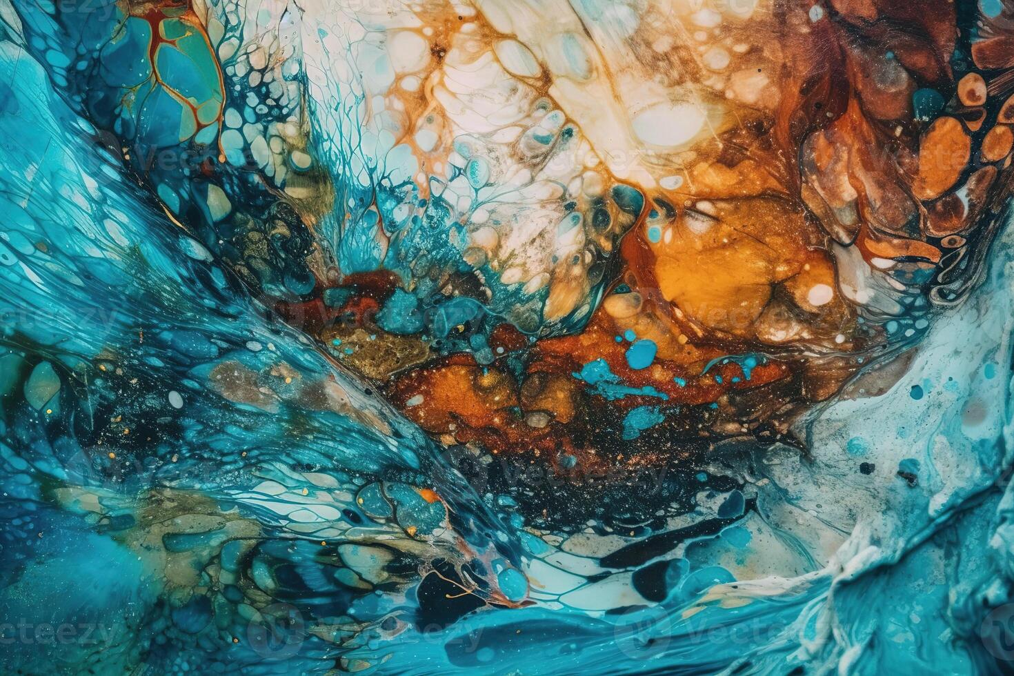 Textured Acrylic Ink Illustration Background with photo