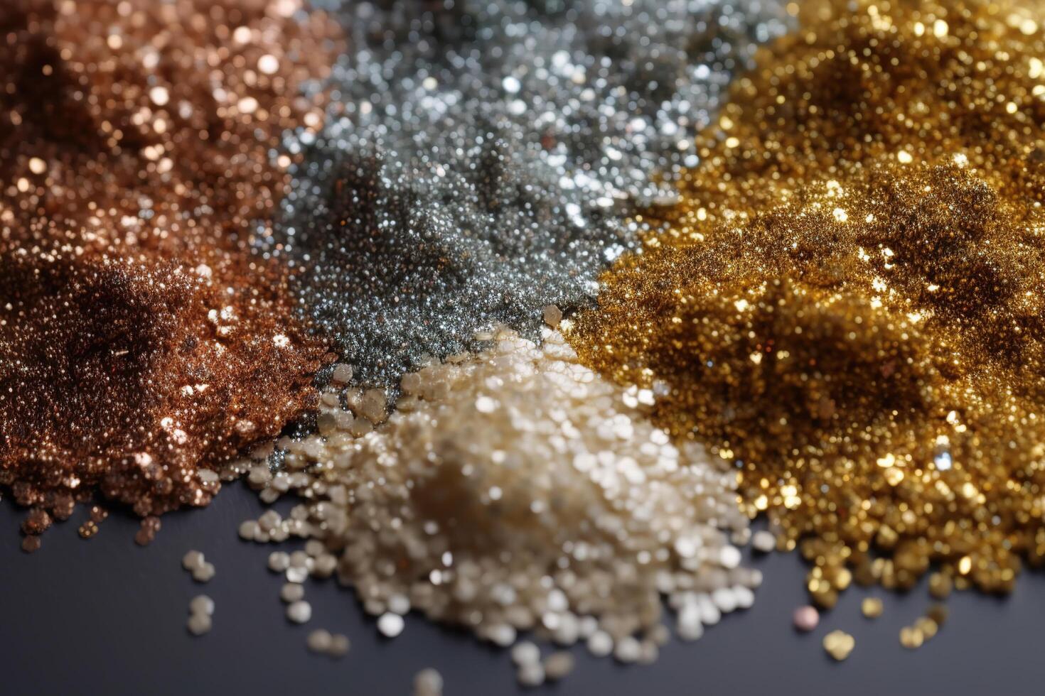 Shiny Colorful and Gold Glitter Texture Illustration Background with photo