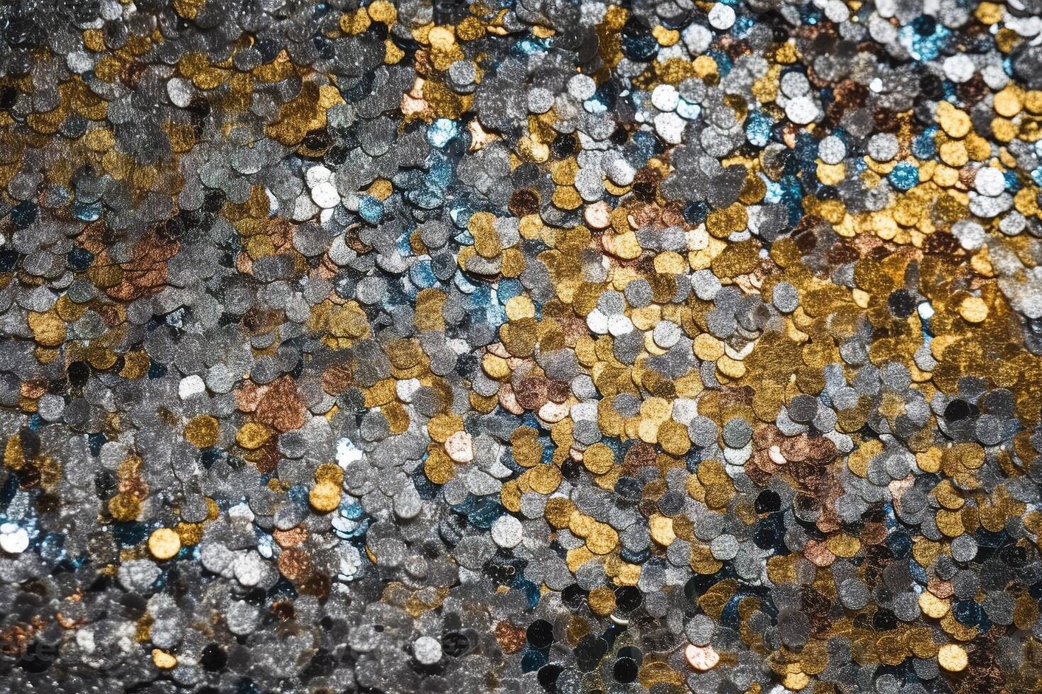 Shiny Colorful and Gold Glitter Texture Illustration Background with photo