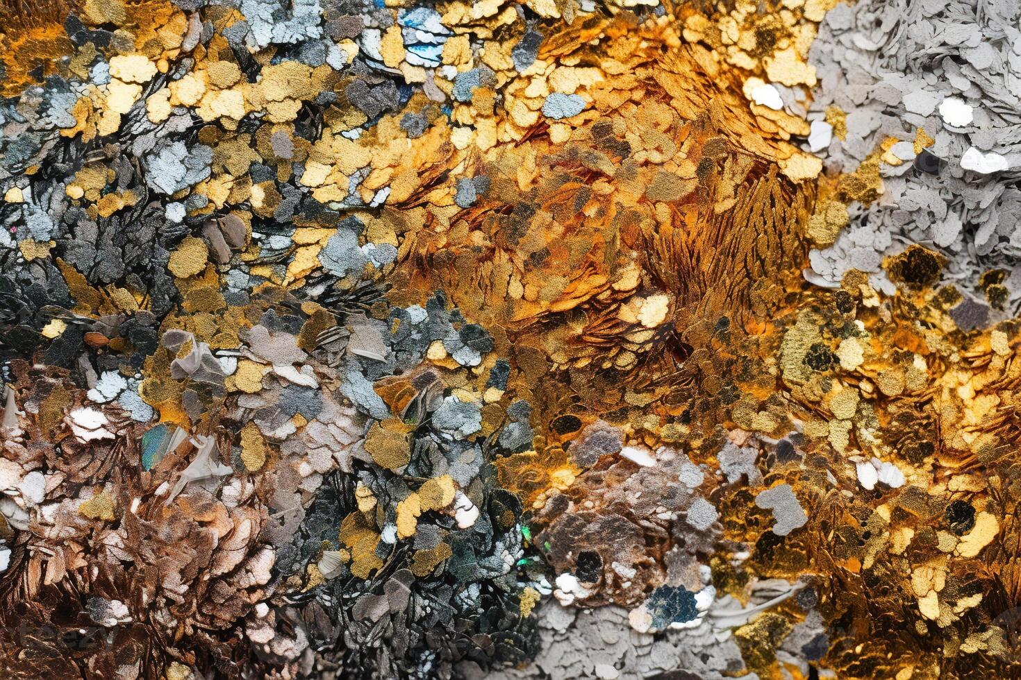 Shiny Colorful and Gold Glitter Texture Illustration Background with photo