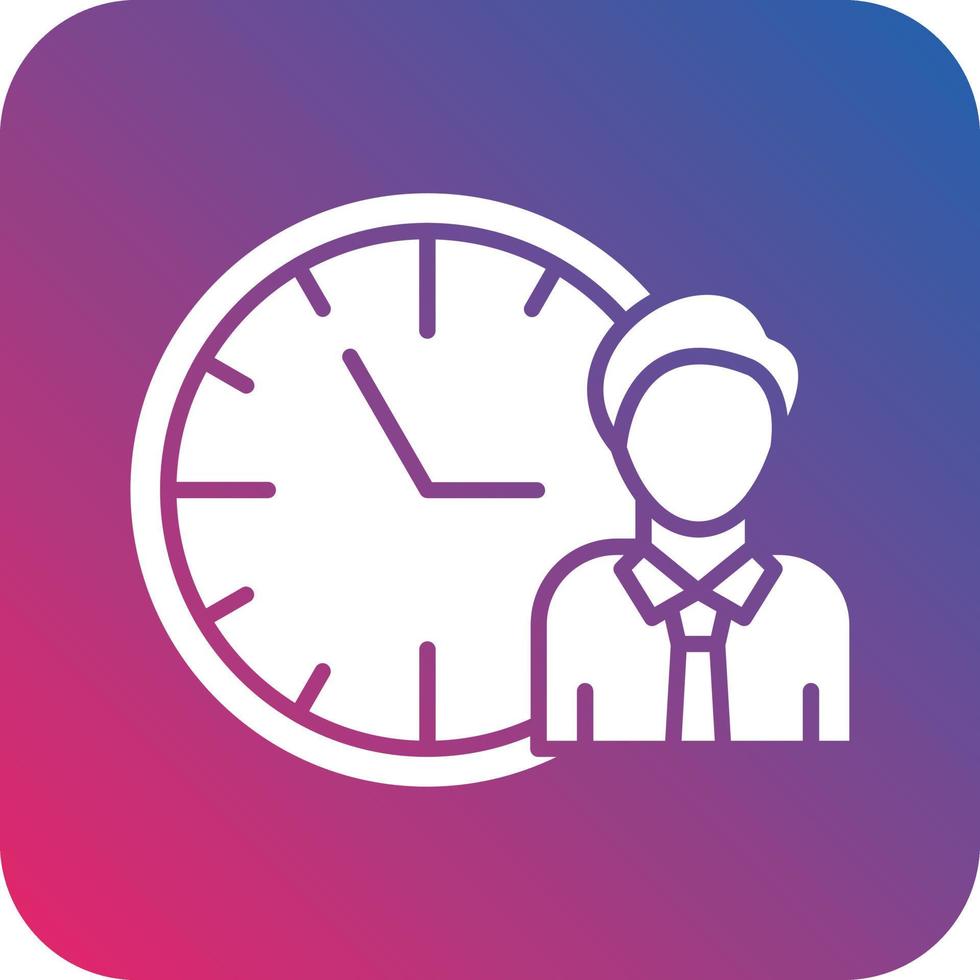 Working Hours Icon Vector Design
