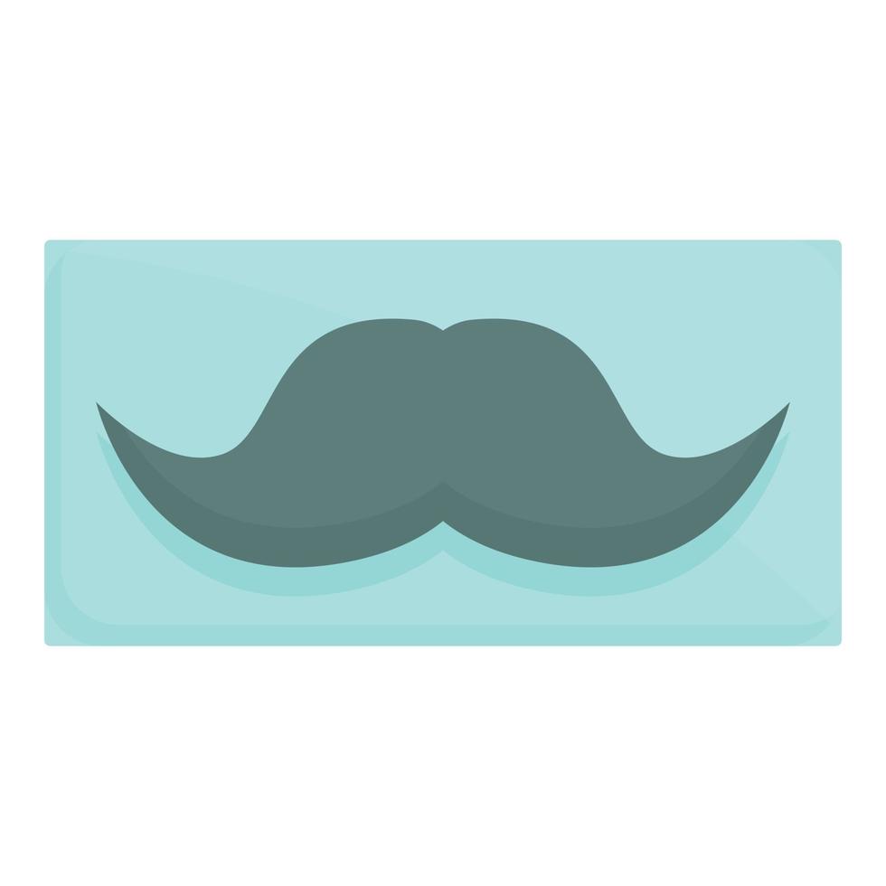 Gender party mustache emblem icon cartoon vector. Shower baby vector