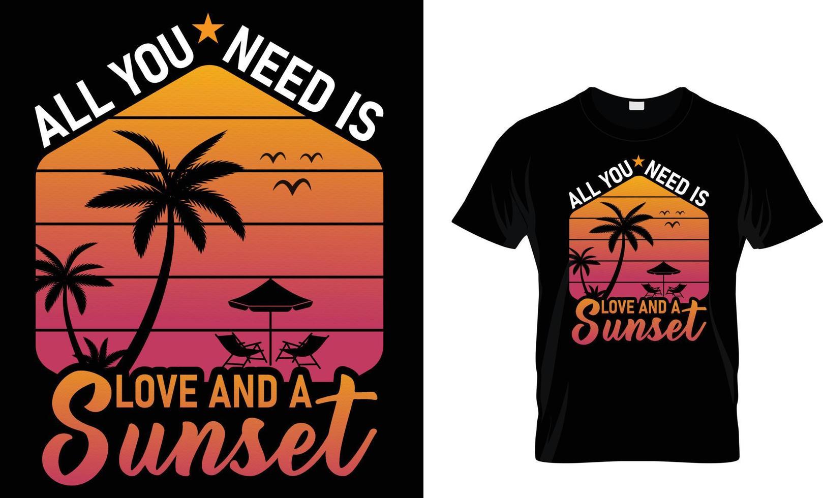 Summer typography t shirt design vector