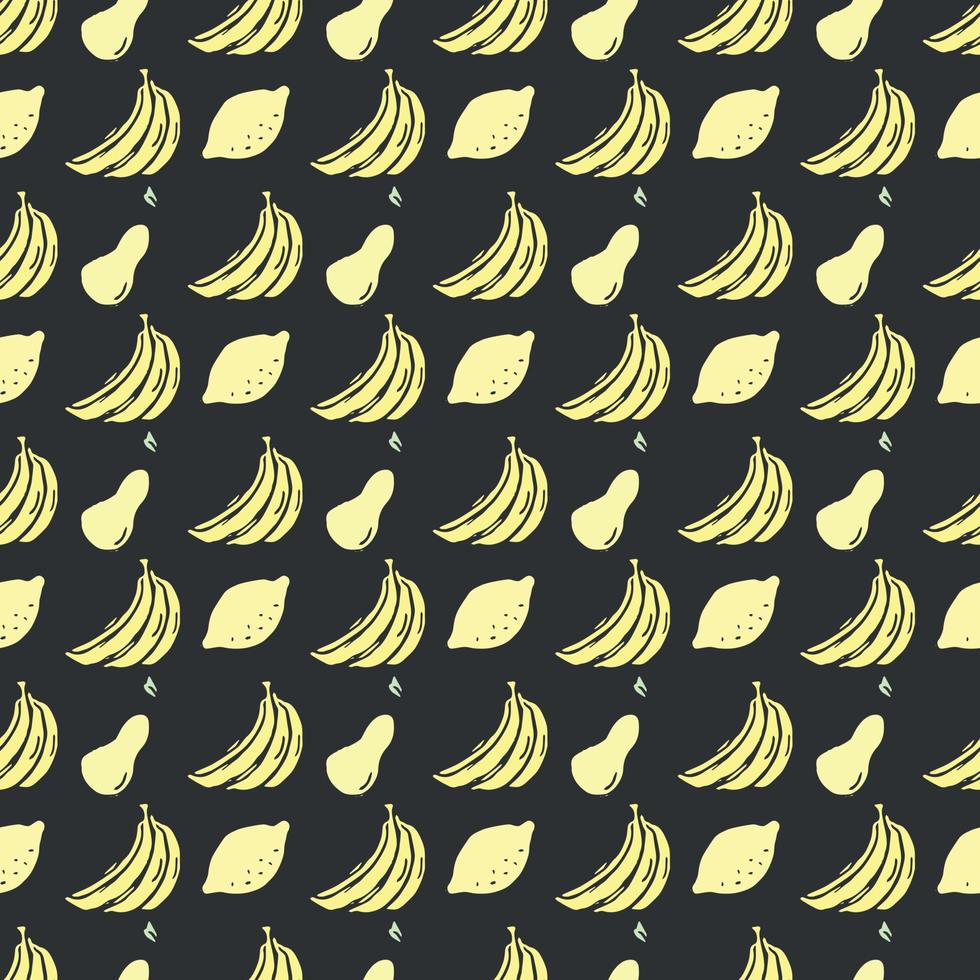 Seamless pattern with food icons. doodle food pattern. Food background vector