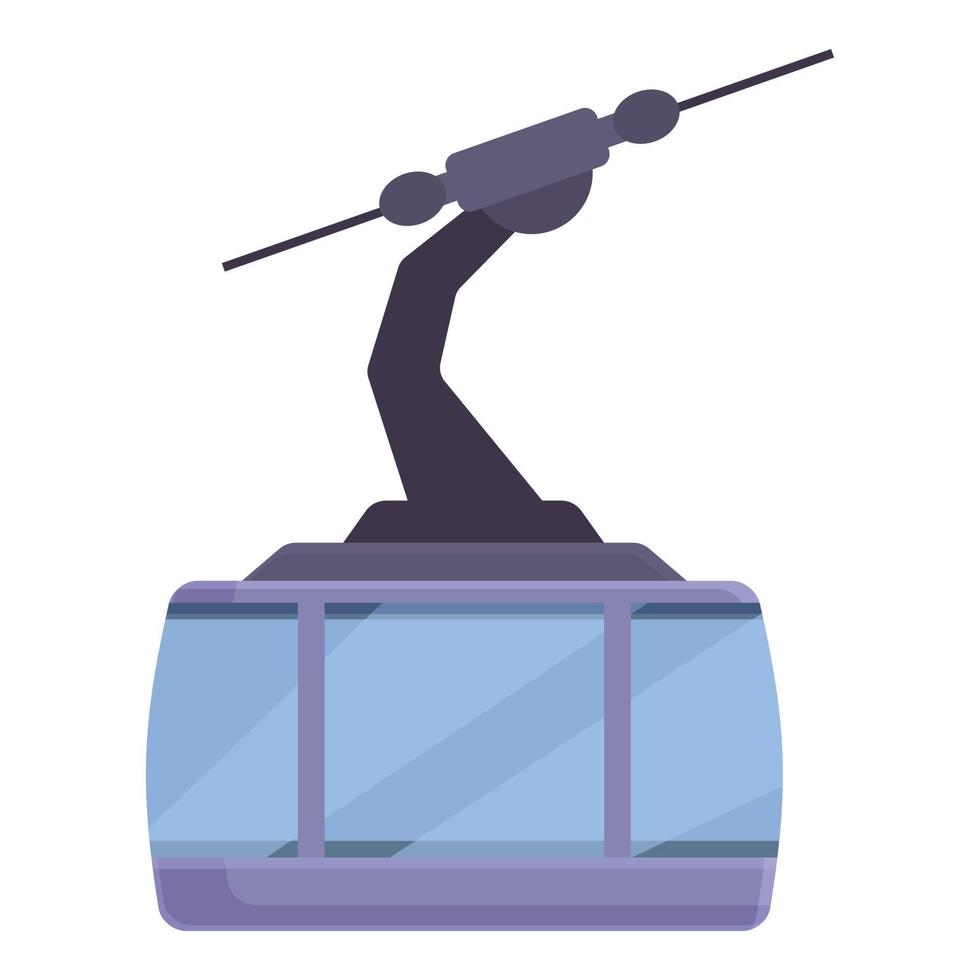 Cabin ski lift icon cartoon vector. Cable car vector