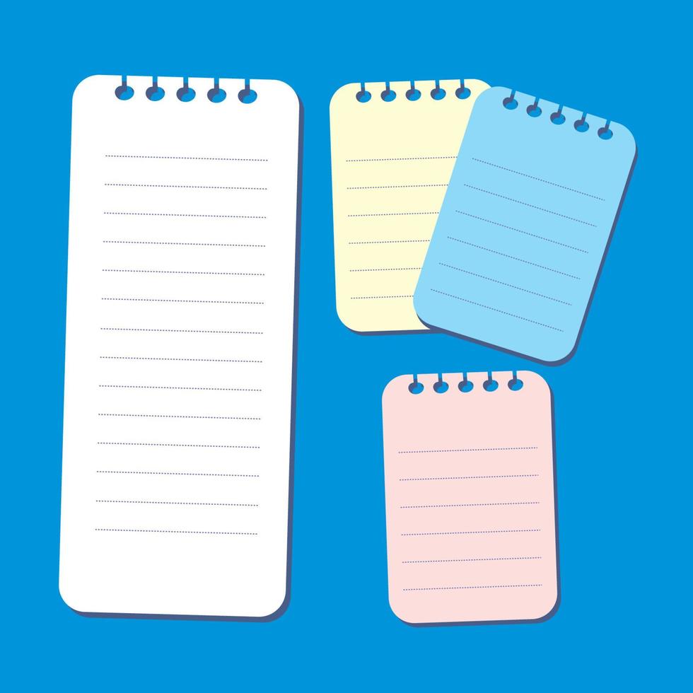 Notebook paper quote templates vector