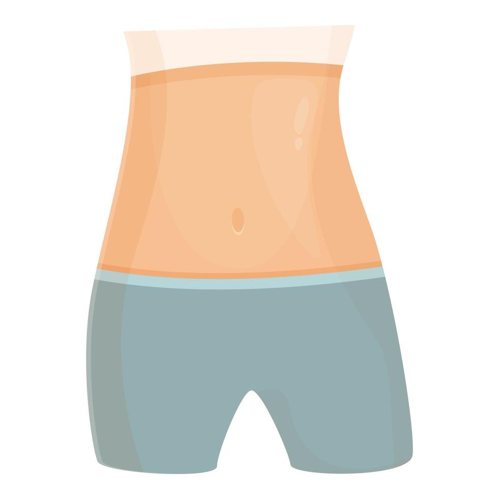 mujer figura icono dibujos animados vector. grasa abdomen vector