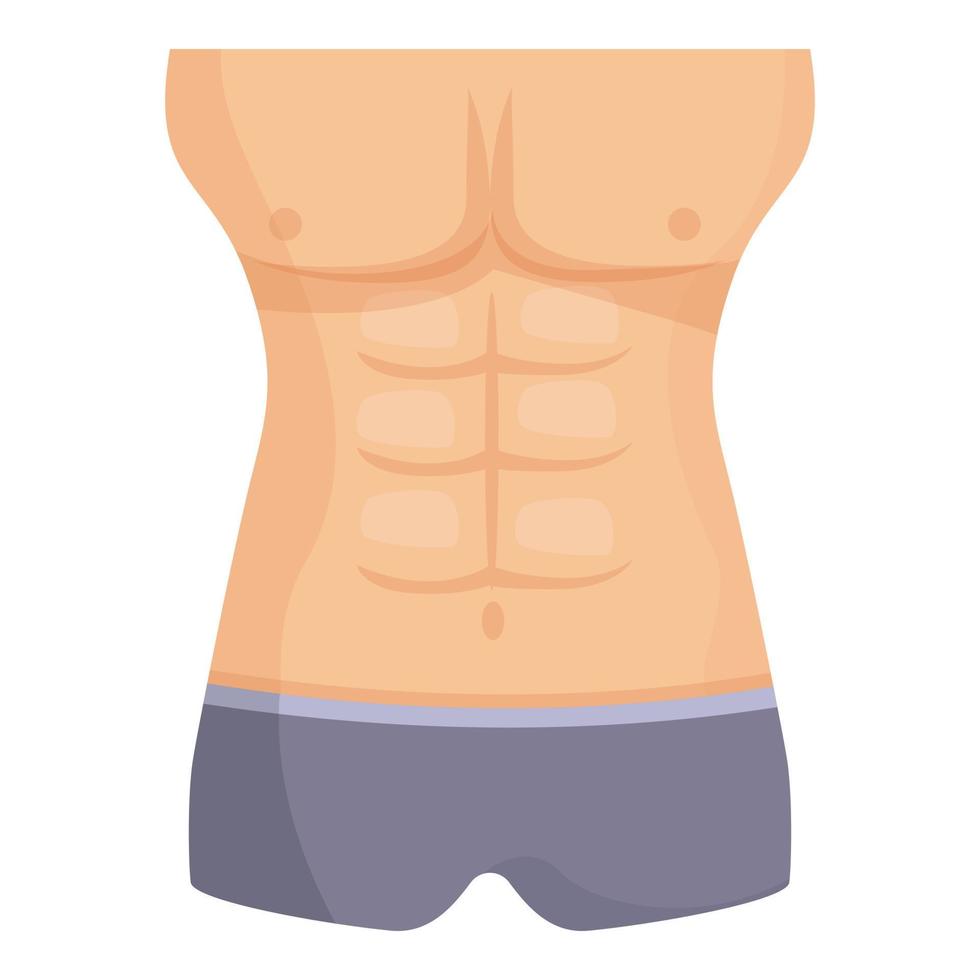 abdominales abdomen icono dibujos animados vector. mujer barriga vector