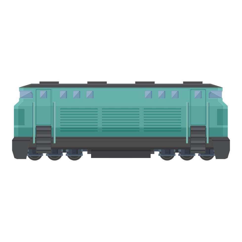 Train icon cartoon vector. Cargo rail vector