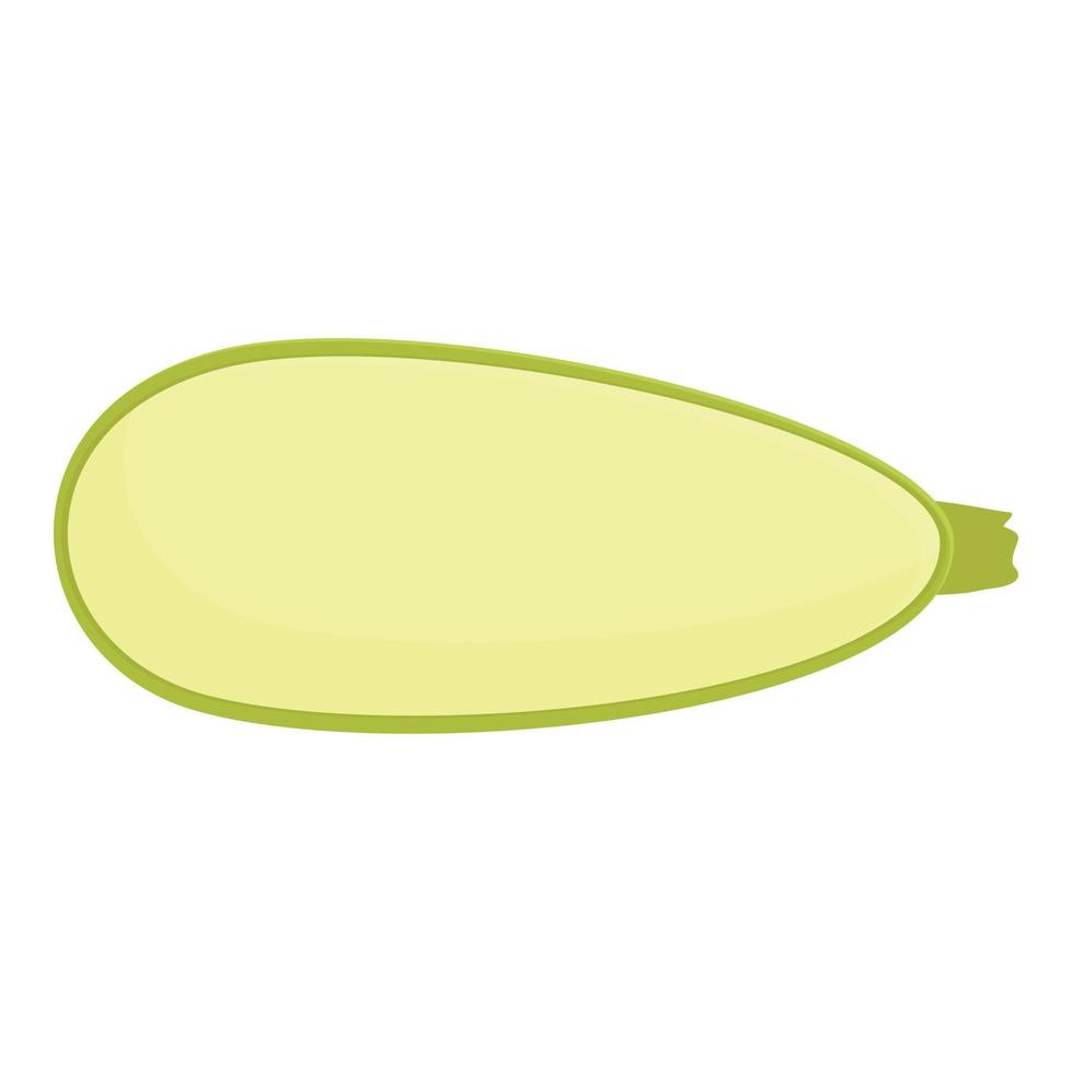 Half squash icon cartoon vector. Vegetable zucchini vector