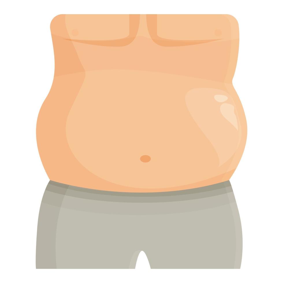 Care belly icon cartoon vector. Body health vector