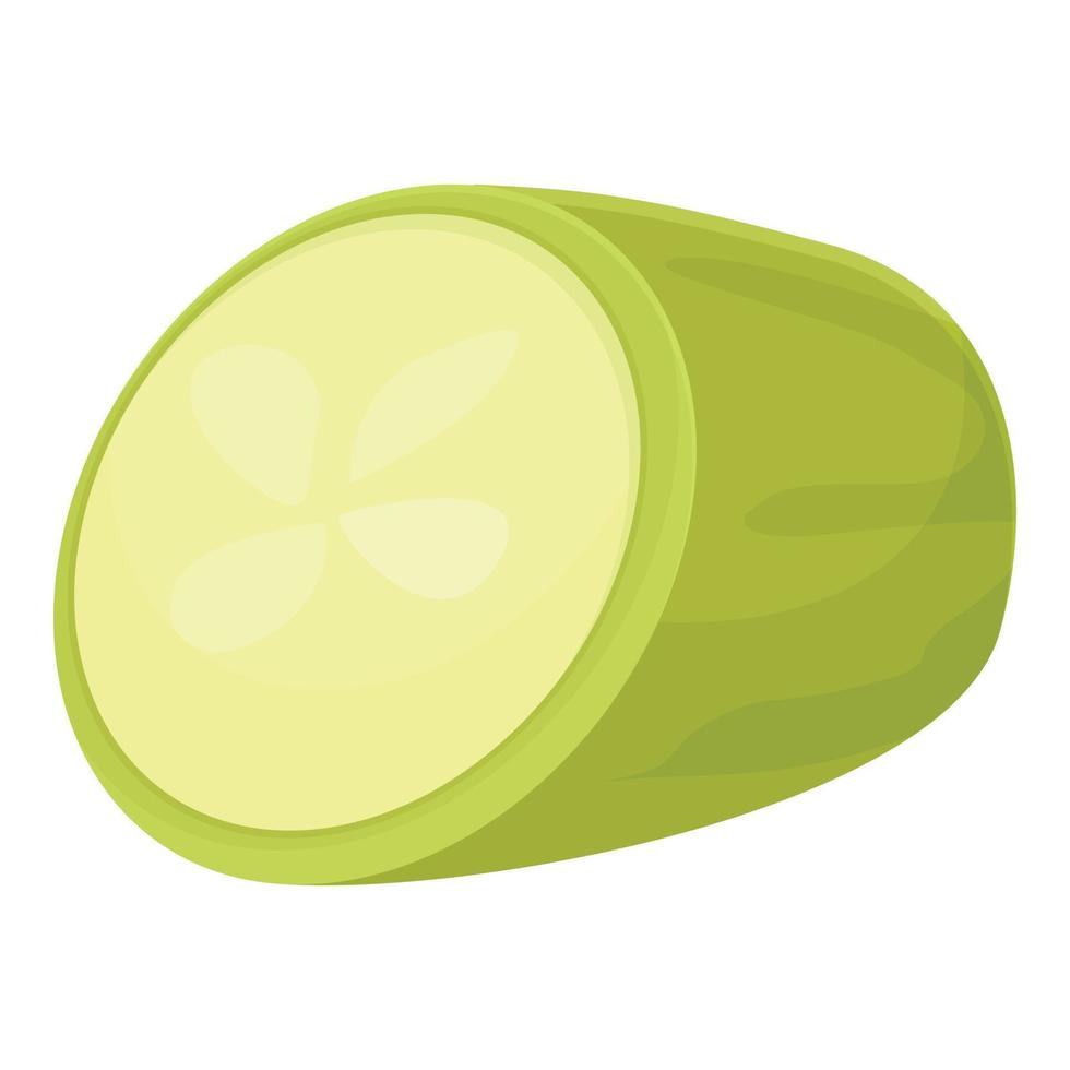 Food zucchini icon cartoon vector. Vegetable squash vector