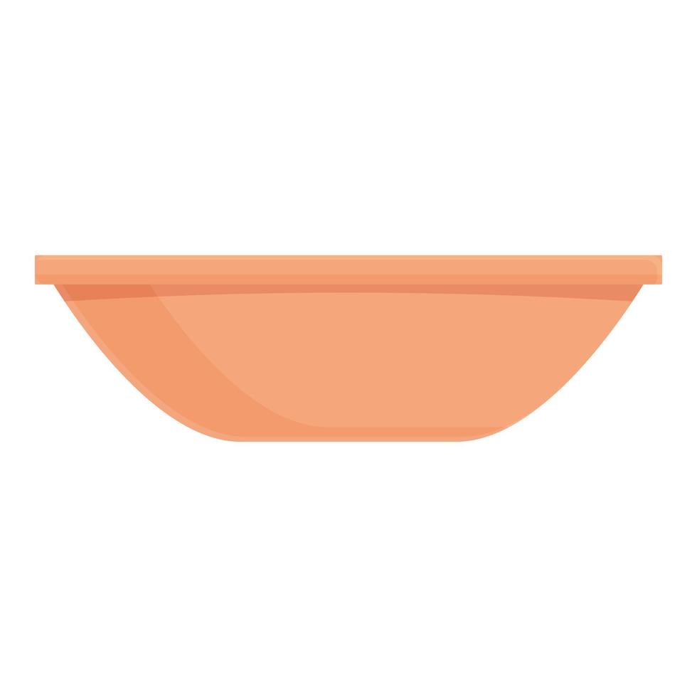 Plate icon cartoon vector. Kitchen utensil vector