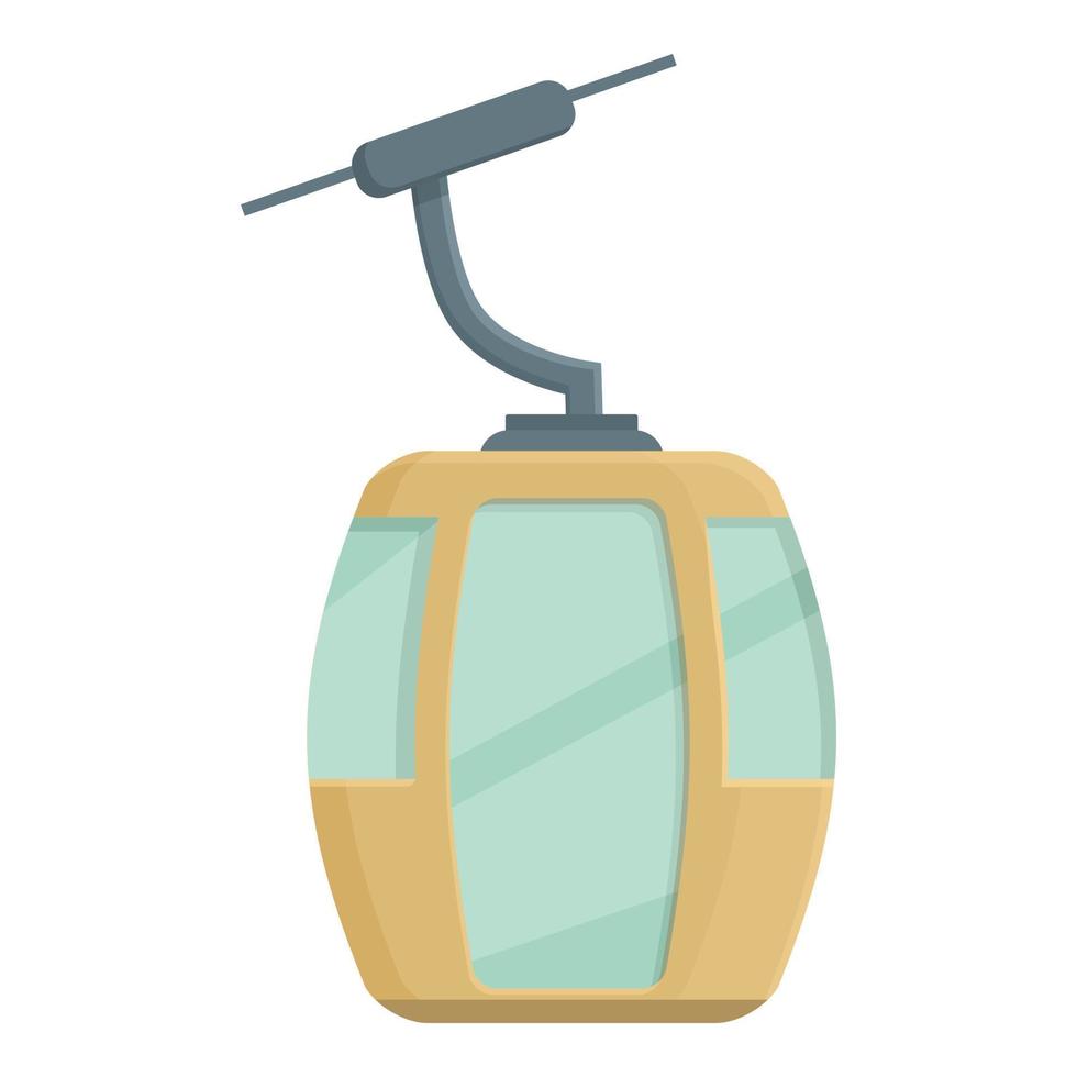 Winter ski lift icon cartoon vector. Snow resort vector