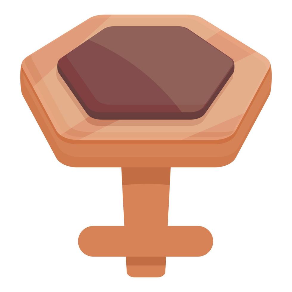 Bronze cufflink icon cartoon vector. Fashion luxury vector