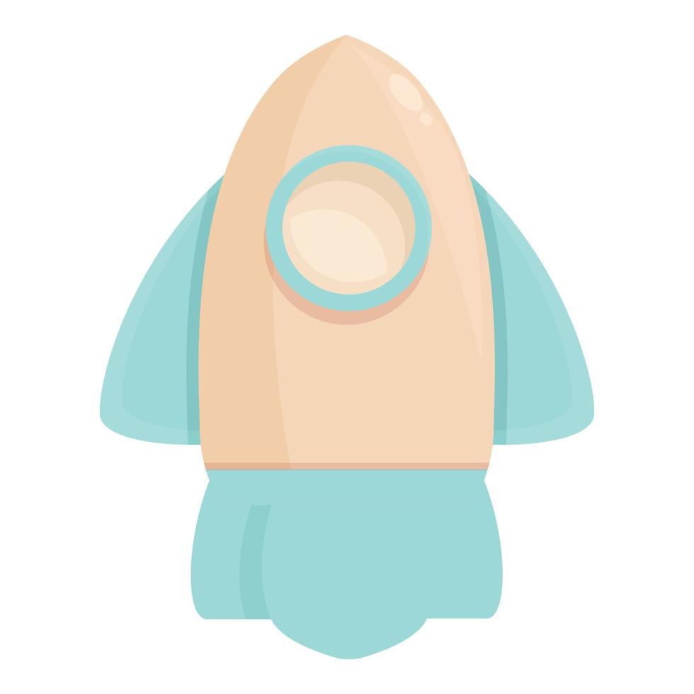 Boy rocket party icon cartoon vector. Gender party vector