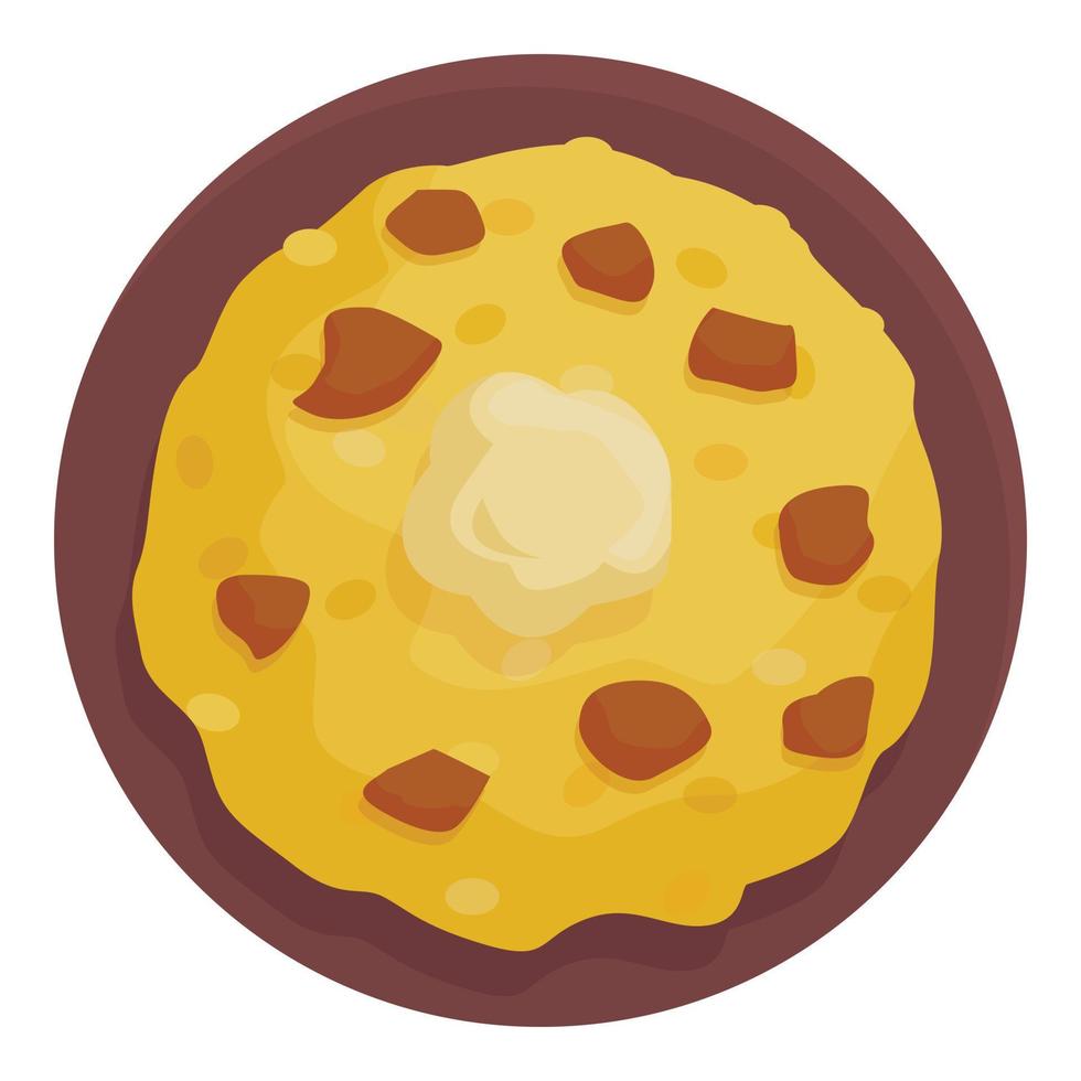 Pilaf dinner icon cartoon vector. Dish food vector