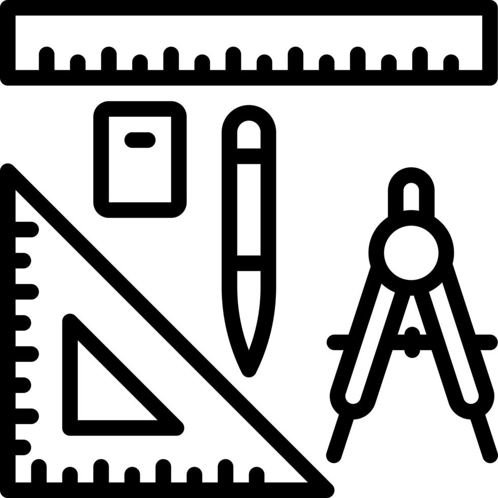 line icon for geometry vector