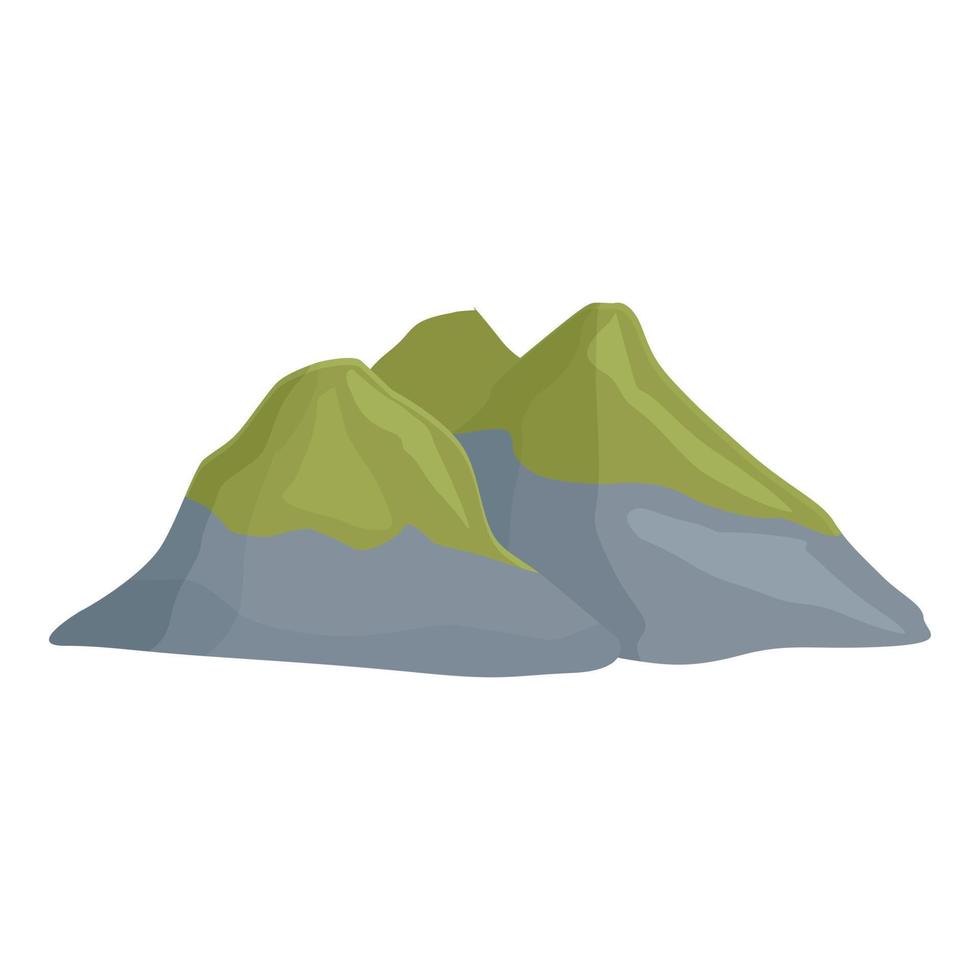 Iceland mountains icon cartoon vector. Travel city vector