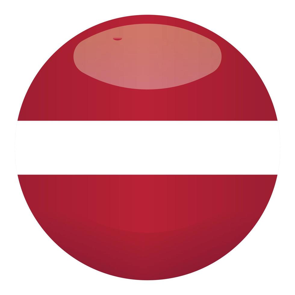 Round latvia emblem icon cartoon vector. Country travel vector