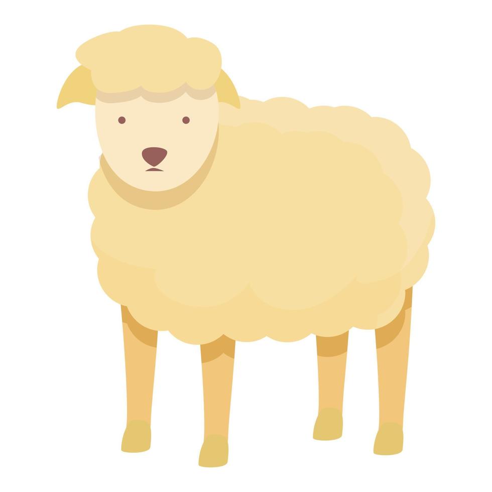 Iceland sheep icon cartoon vector. Travel map vector