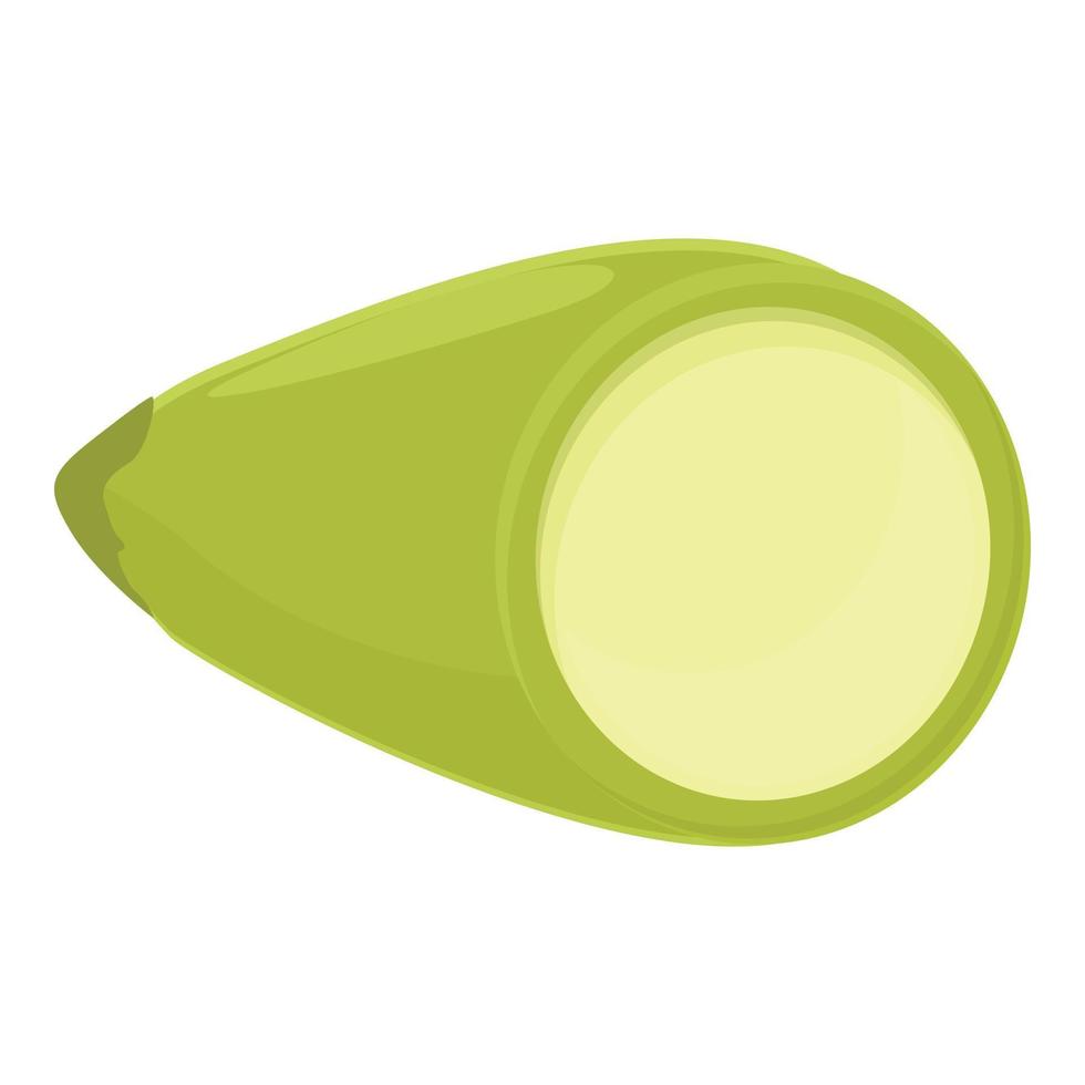 Green food icon cartoon vector. Vegetable zucchini vector