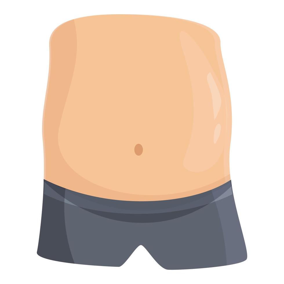 Slim belly icon cartoon vector. Fat abdomen vector