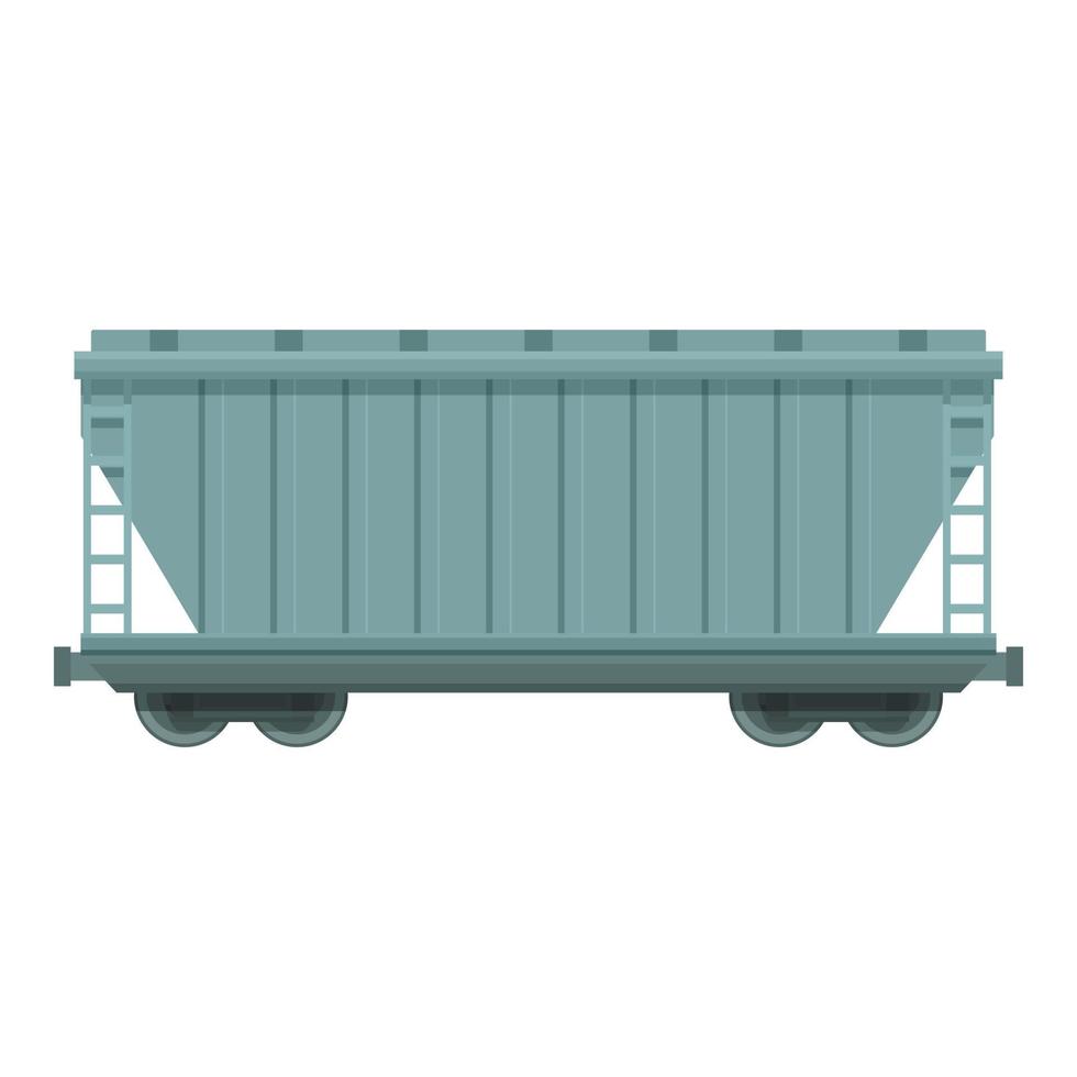 Heavy locomotive icon cartoon vector. Cargo wagon vector