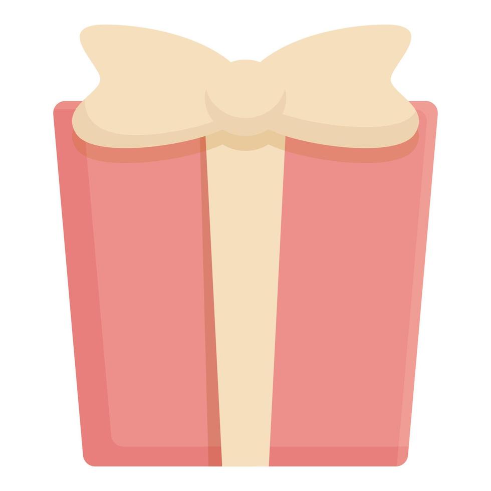 Gift box icon cartoon vector. Shower party vector