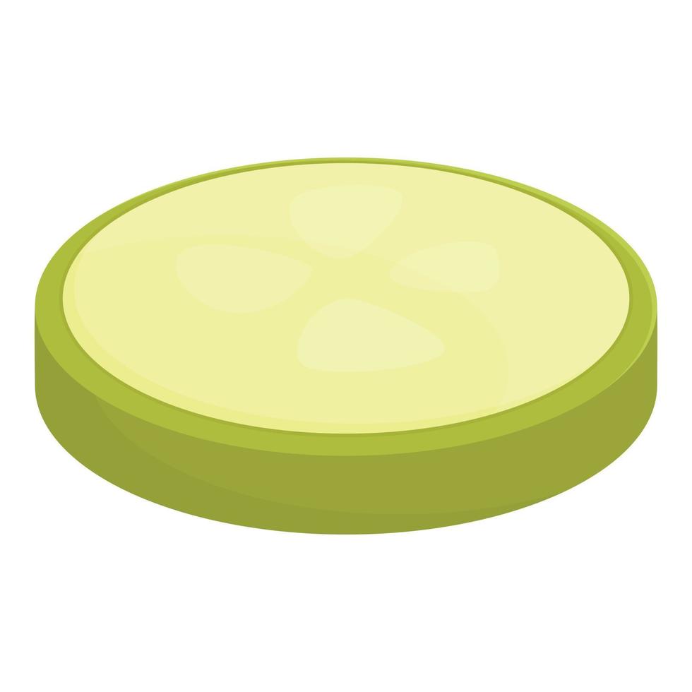 Slice vegetable marrow icon cartoon vector. Agriculture food vector