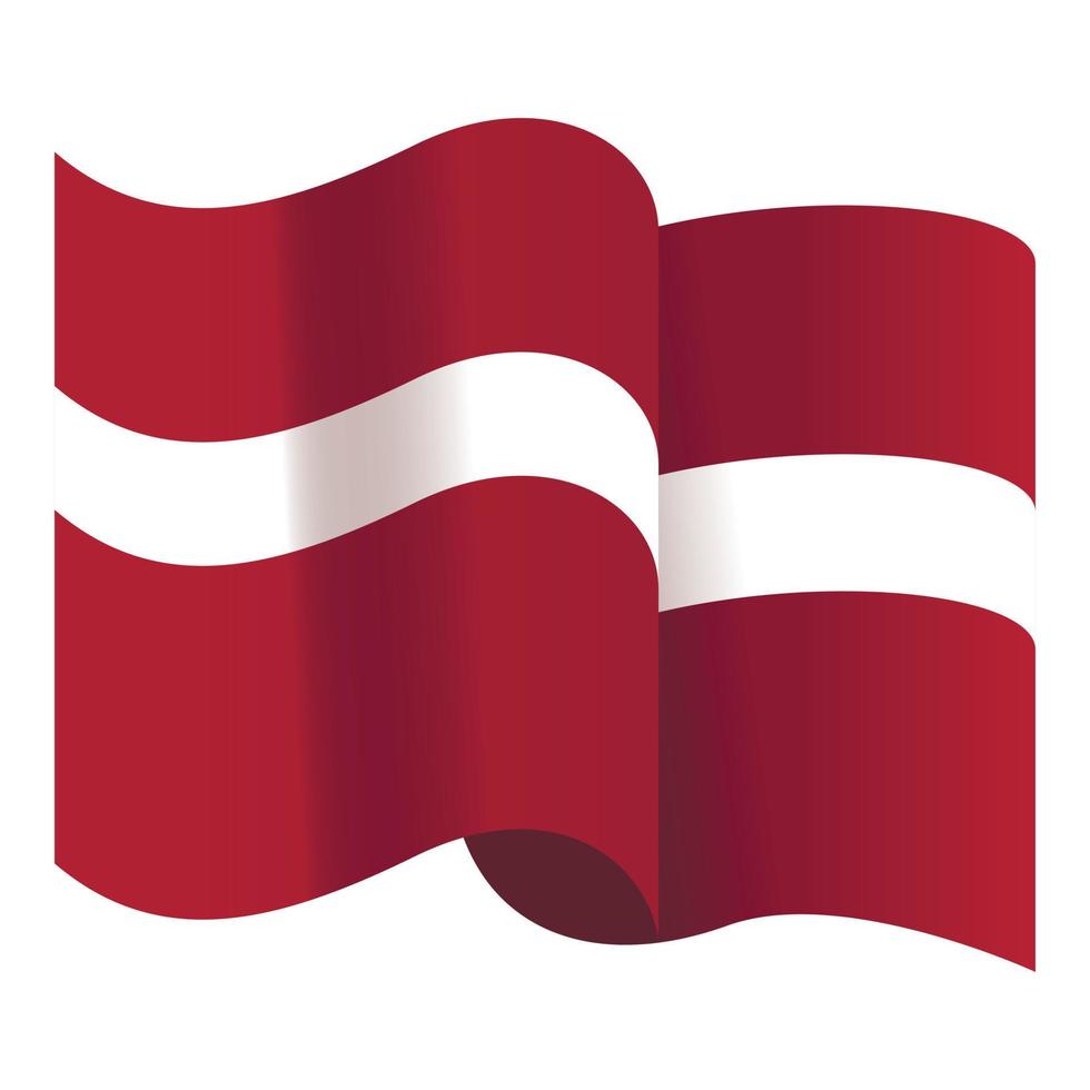 viento Letonia bandera icono dibujos animados vector. nacional viaje vector