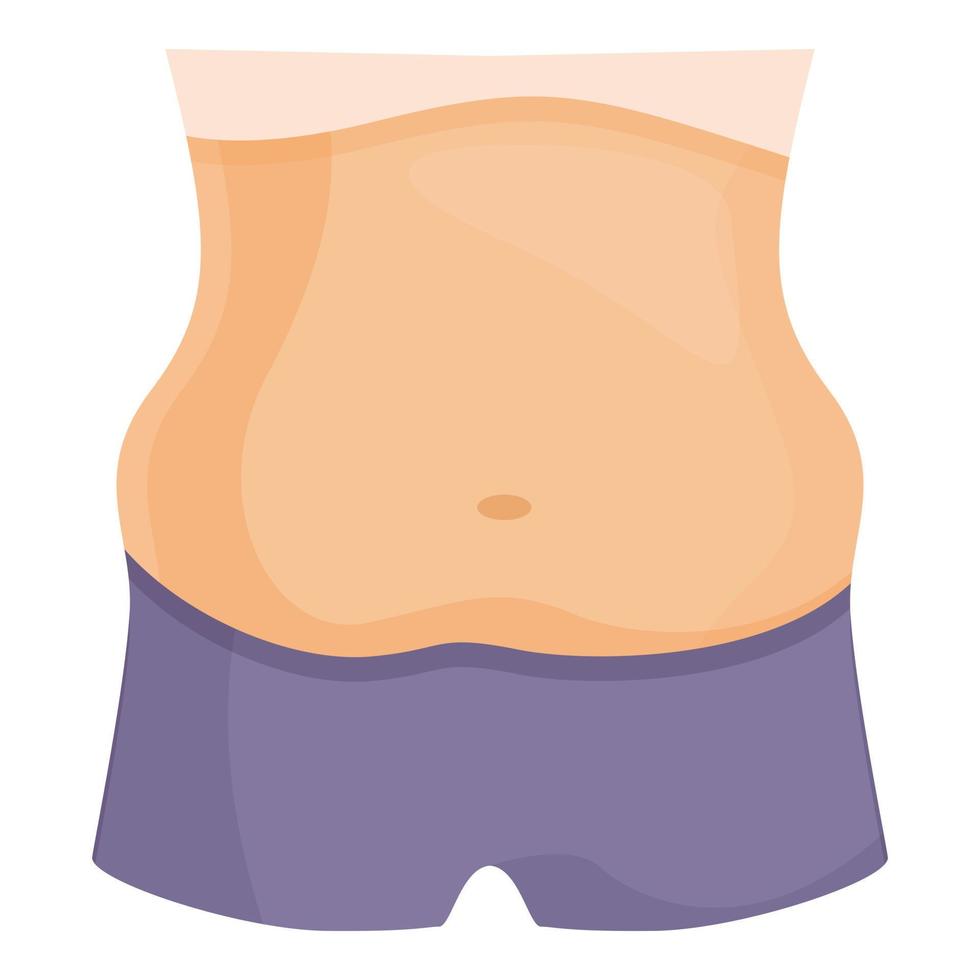 barriga icono dibujos animados vector. grasa cuerpo vector