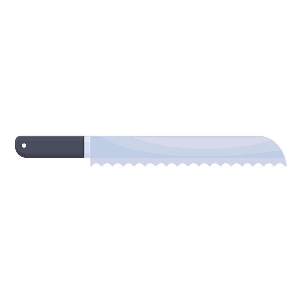 Bread knife icon cartoon vector. Cook dish vector