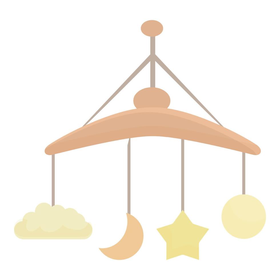 Crib toy icon cartoon vector. Gender party vector